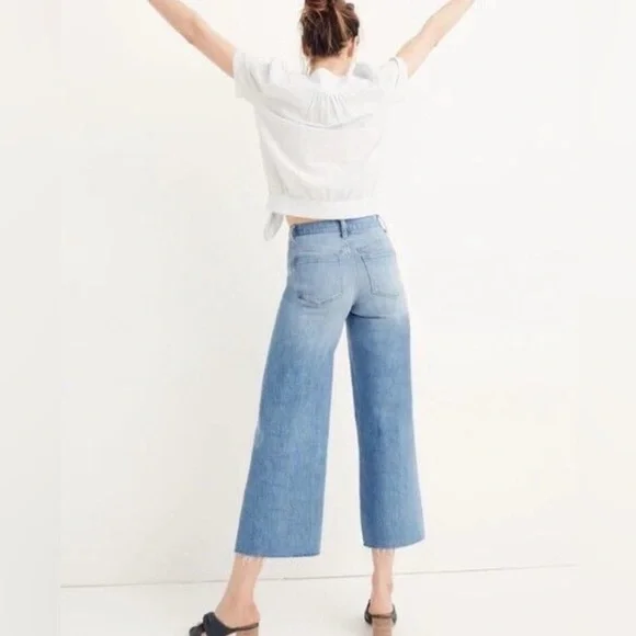 Madewell High Rise Wide Leg Crop, Size 29 - Picture 2 of 7